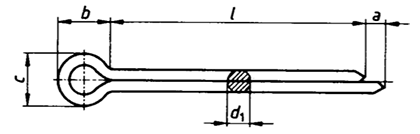 DIN94/ISO1234 Split Pins drawing
